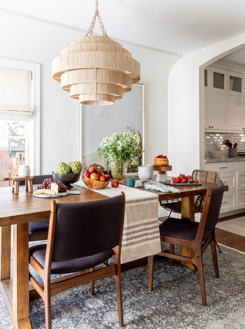 Rowley Dining Table - Pine Wood