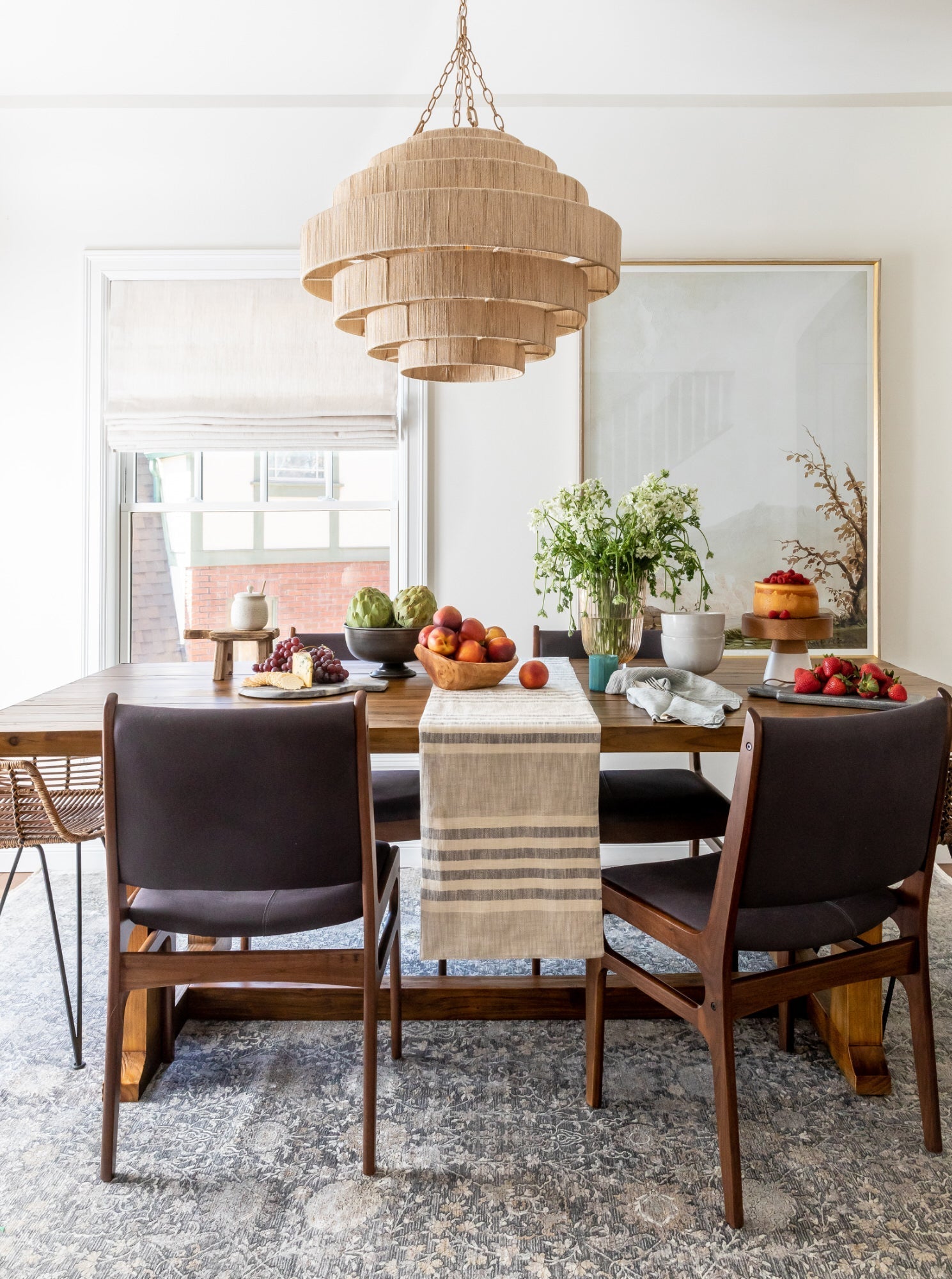 Rowley Dining Table - Pine Wood