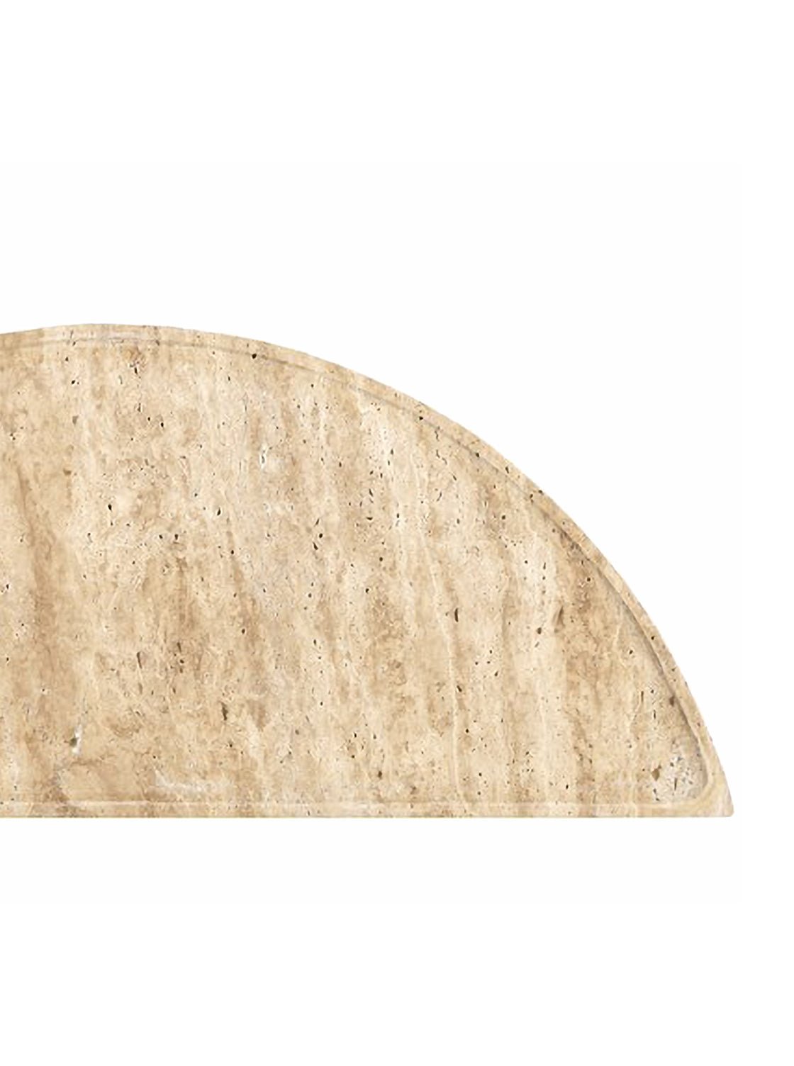 Sean Round Console - Metal Base, Stone Top