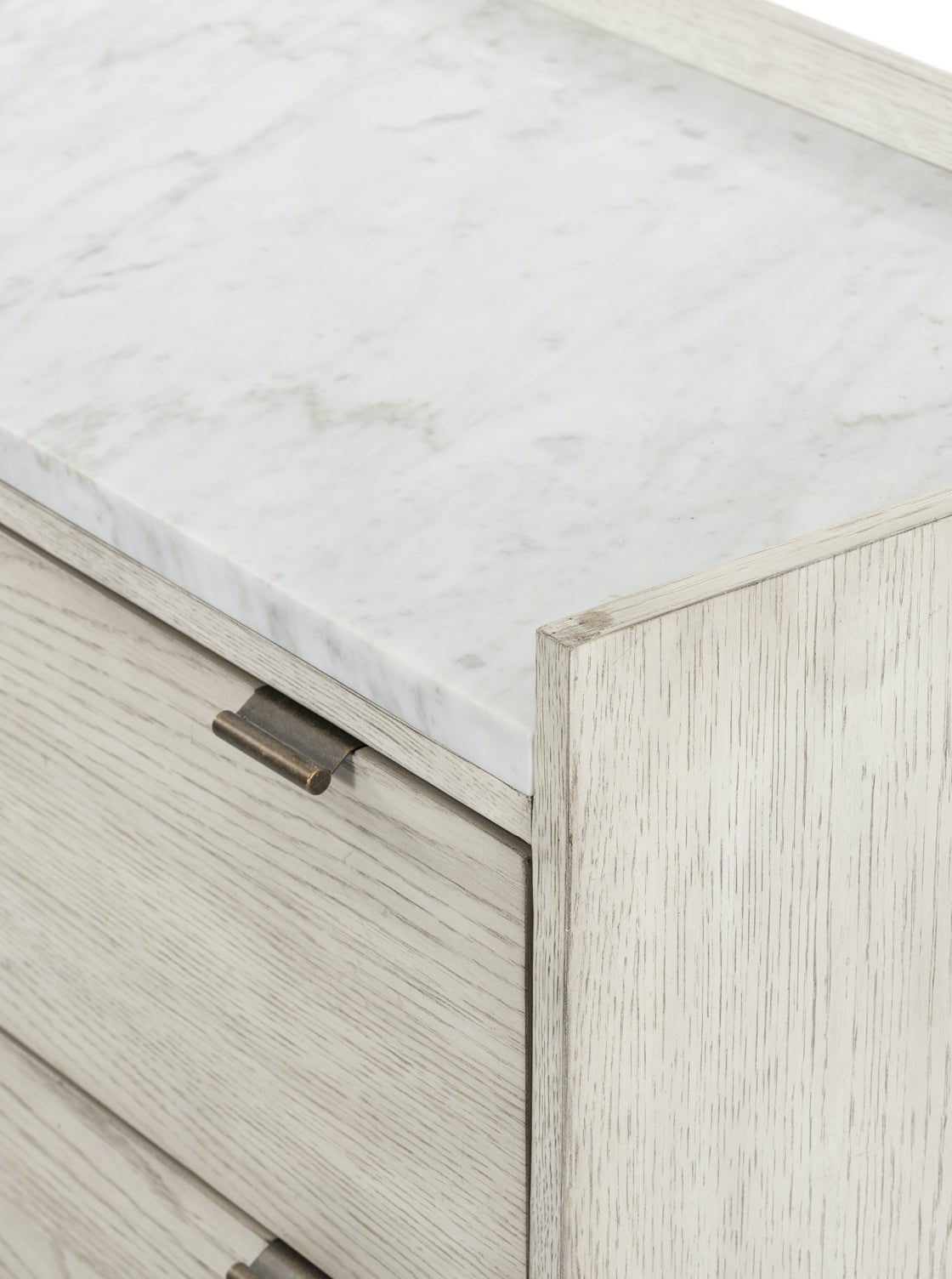 Skylar Dresser - Oak Wood, Stone Top