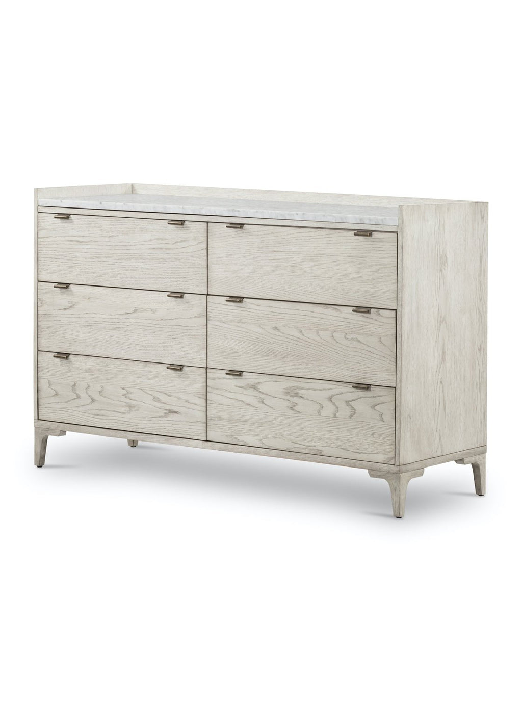 Skylar Dresser - Oak Wood, Stone Top