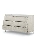 Skylar Dresser - Oak Wood, Stone Top