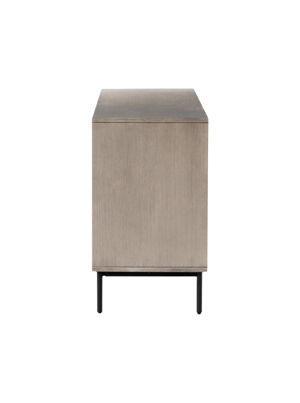 Tashi 6 Drawer Dresser - Ash Wood, Metal Base