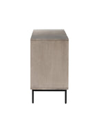 Tashi 6 Drawer Dresser - Ash Wood, Metal Base