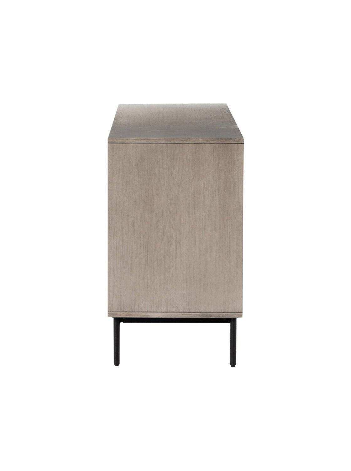 Tashi 6 Drawer Dresser - Ash Wood, Metal Base