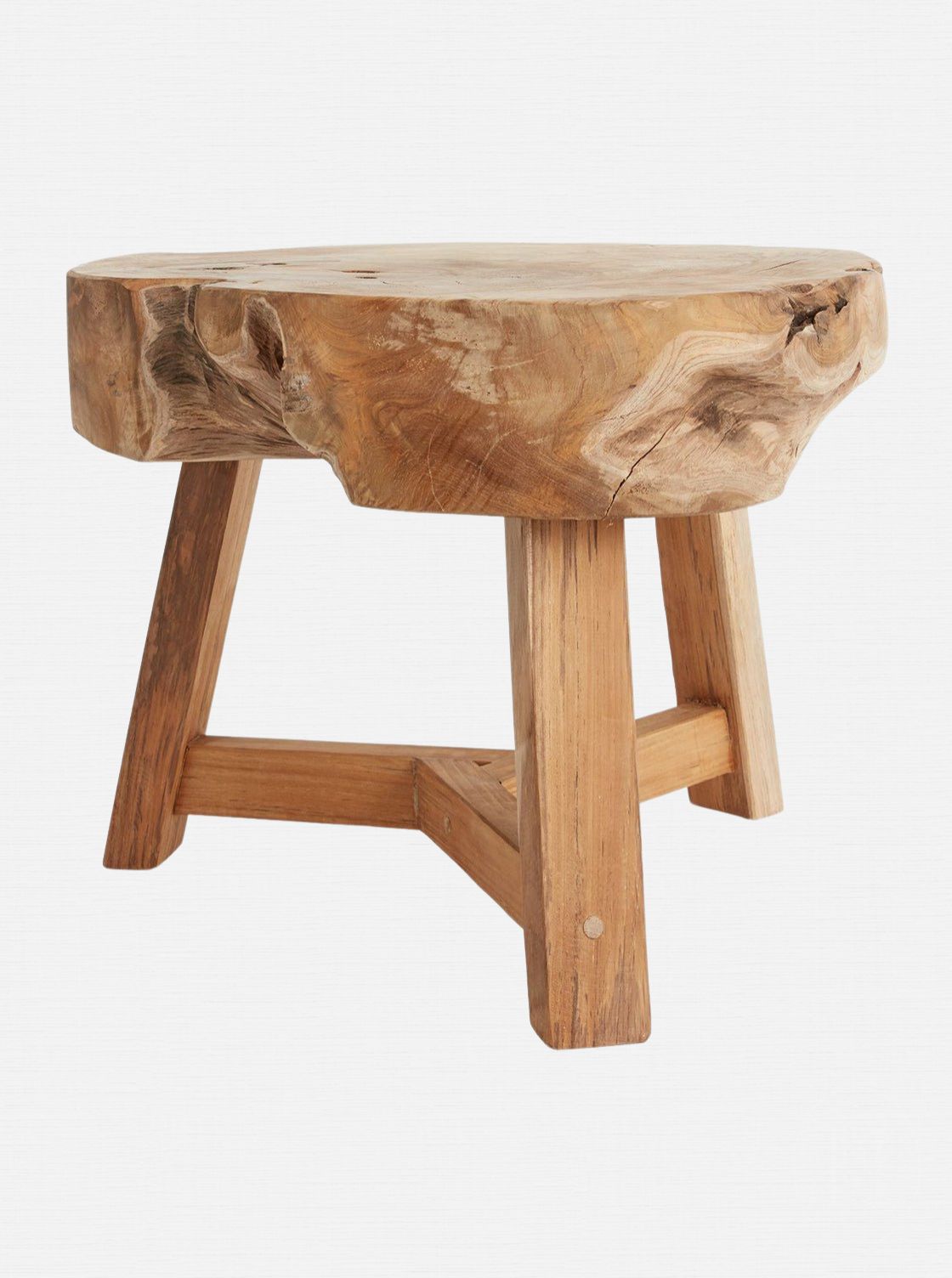 Teak Wood Stool - Teak Wood