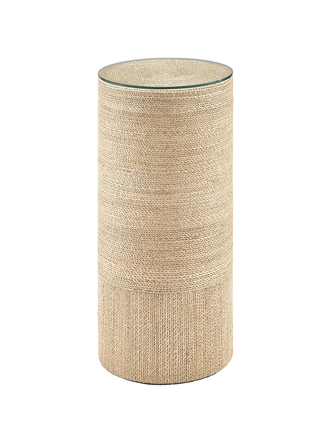 Theo Side Table - Wood, Glass Top