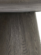 Toby Dining Table - Oak Wood, Stone Top