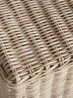 Villa Stool - Oak Wood, Cane Detail