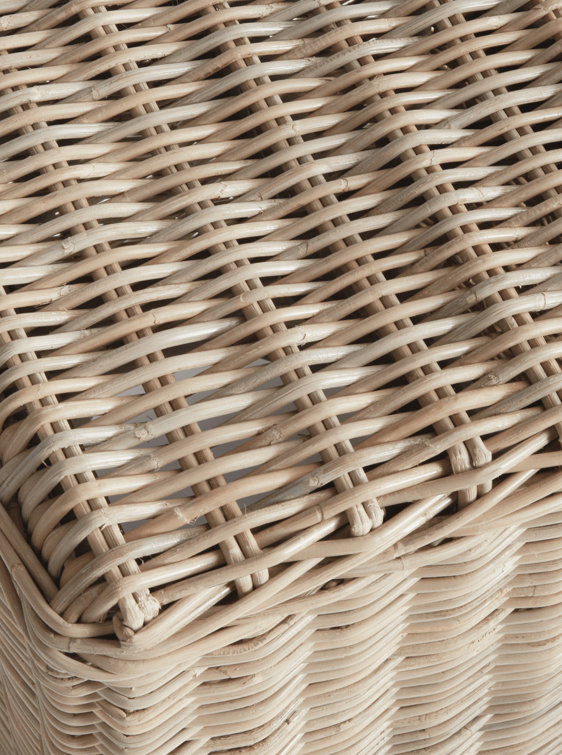 Villa Stool - Oak Wood, Cane Detail