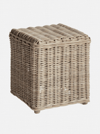Villa Stool - Oak Wood, Cane Detail