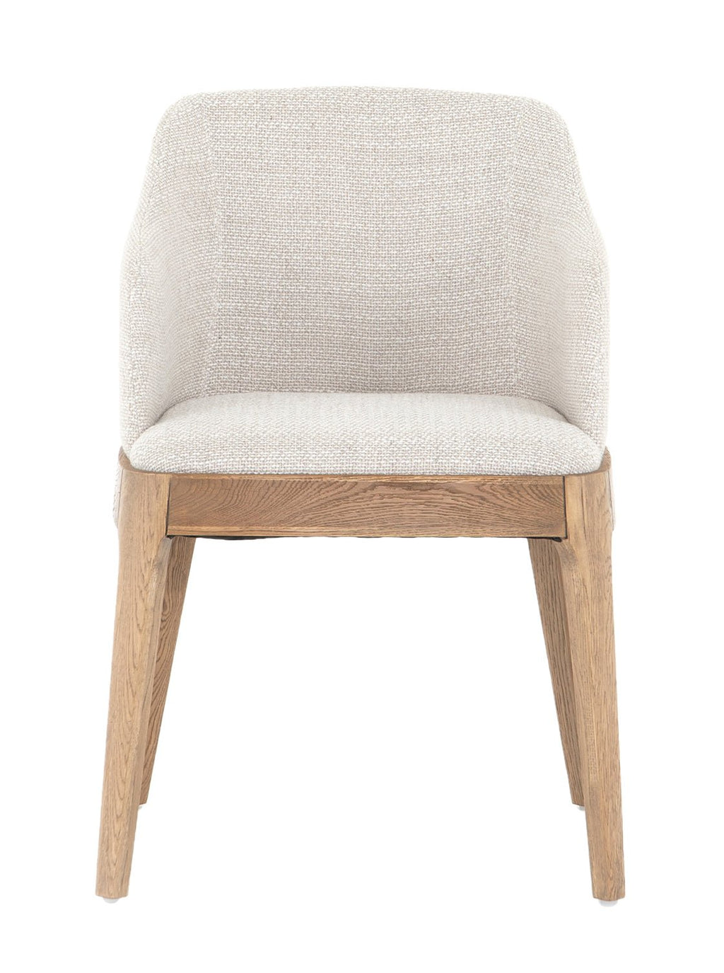 Viola Dining Arm Chair - Upholstered, Oak Wood