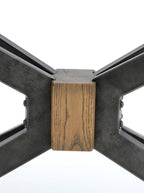 Walter Console - Oak Wood, Metal Base