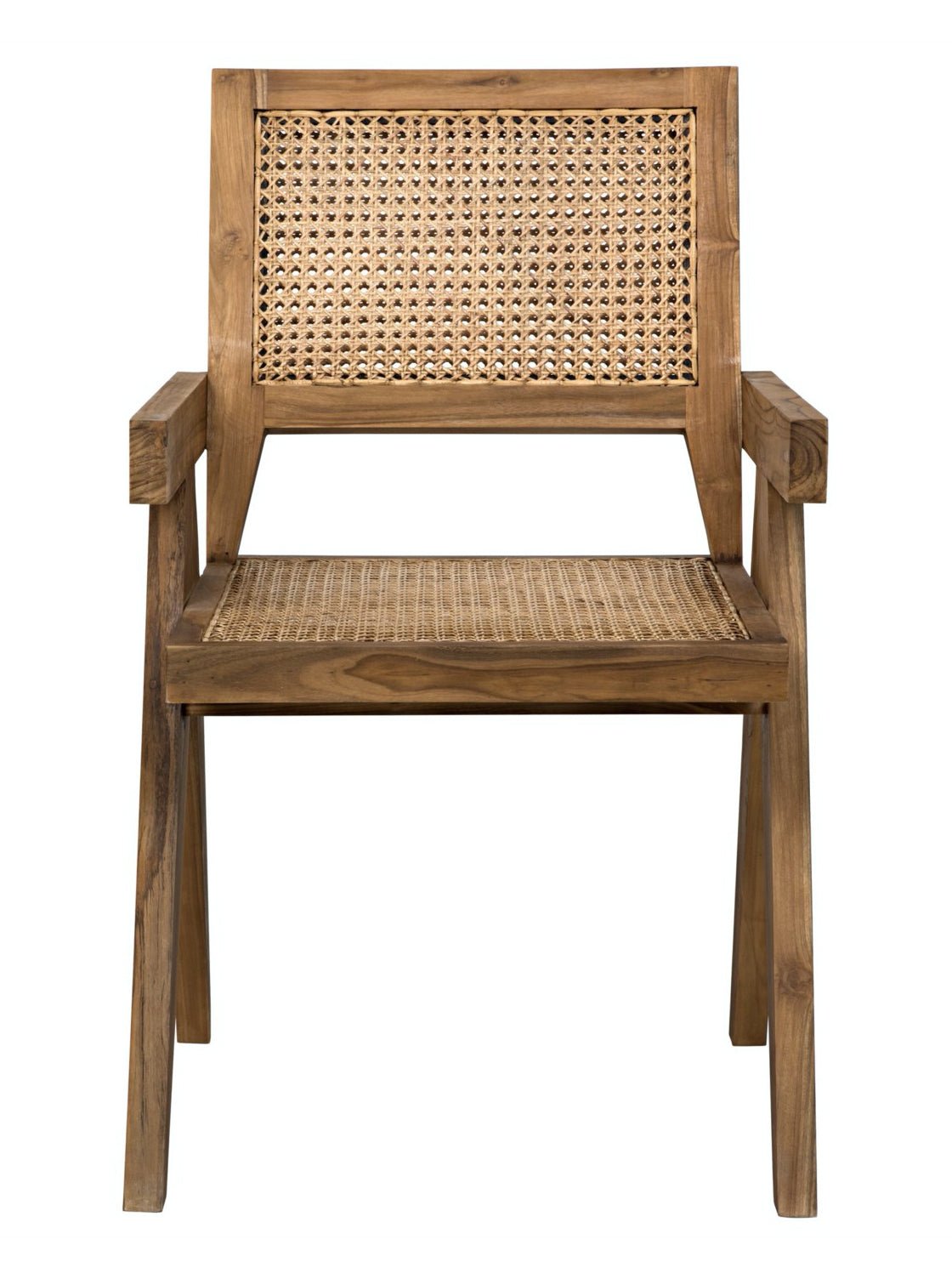 Winston Dining Chair - Teak Wood, Cane Detail