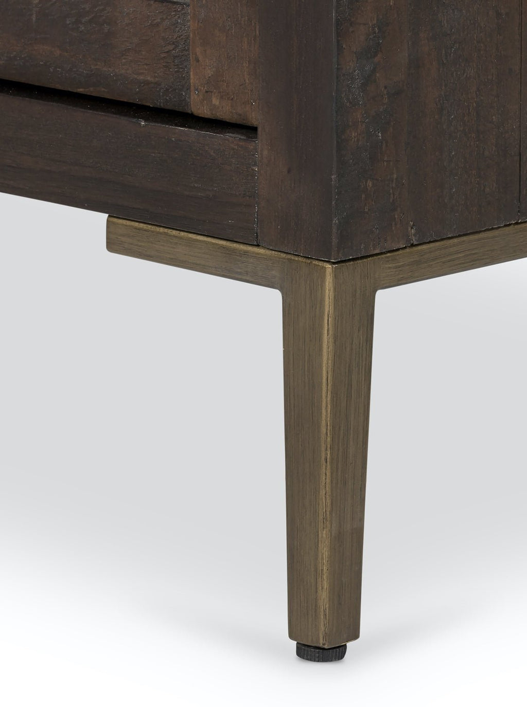 Xander Cabinet - Pine Wood, Metal Base