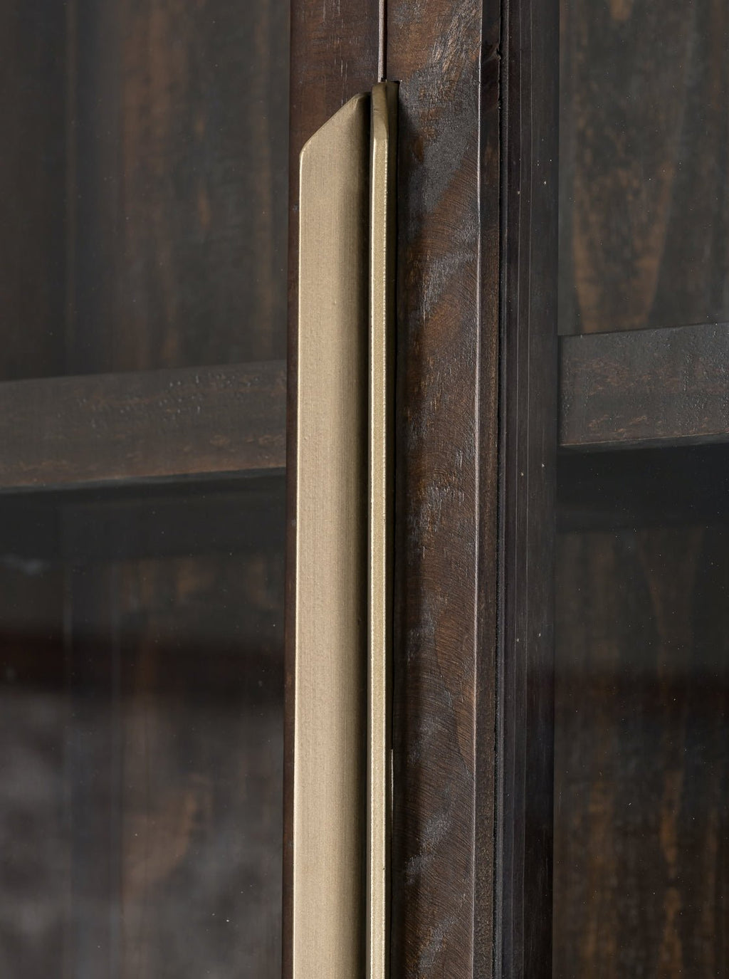 Xander Cabinet - Pine Wood, Metal Base