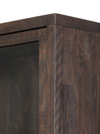 Xander Cabinet - Pine Wood, Metal Base
