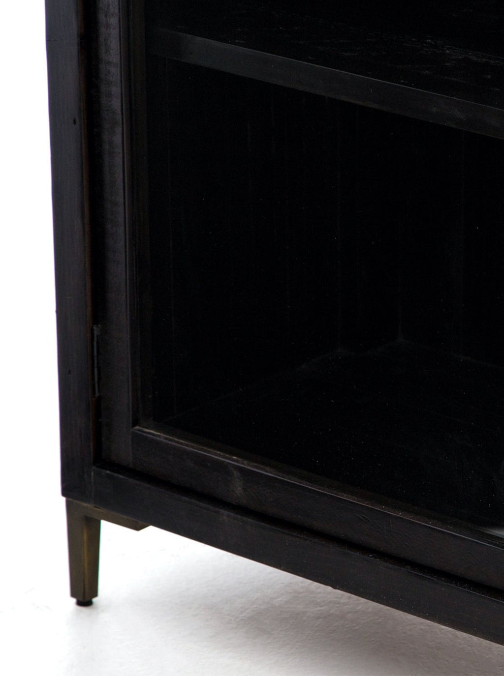 Xander Cabinet - Pine Wood, Metal Base