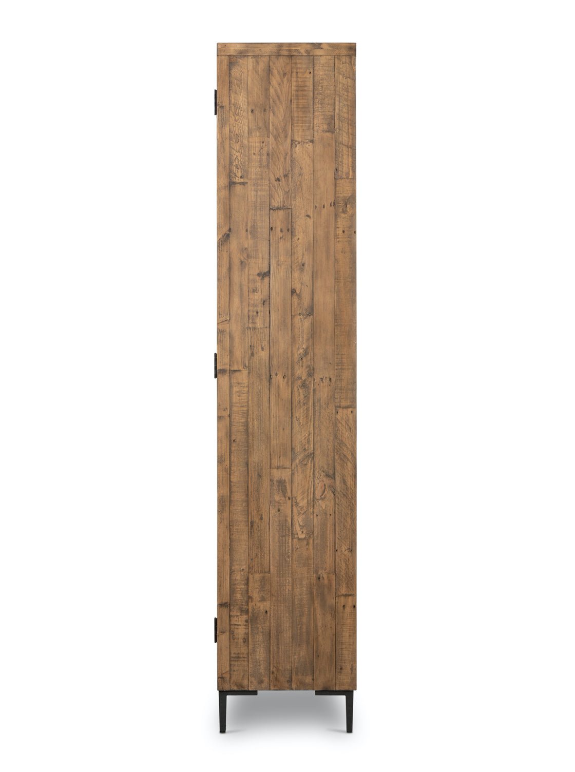 Xander Cabinet - Pine Wood, Metal Base